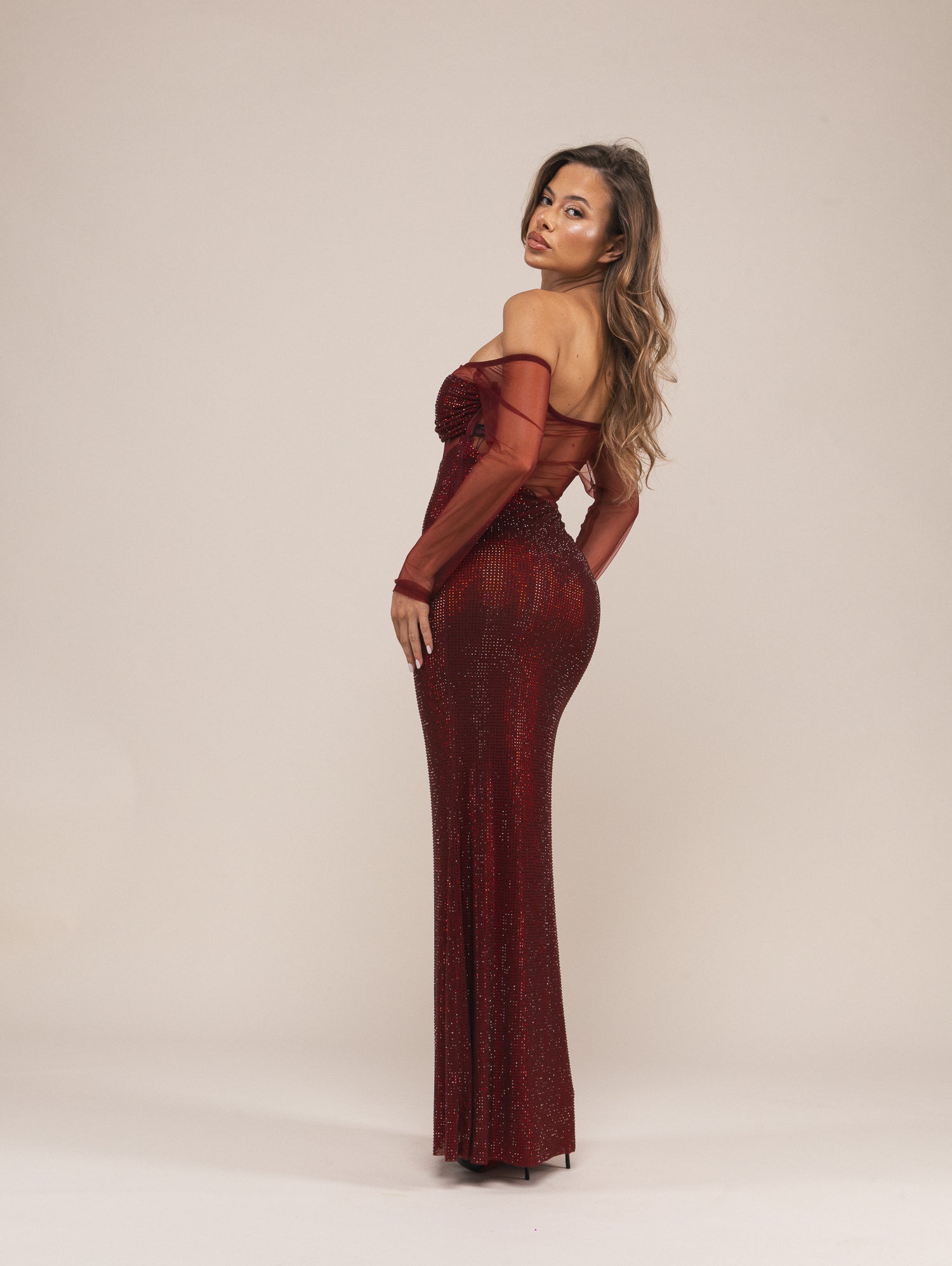 ABITO LUNGO ECLIPSE RED